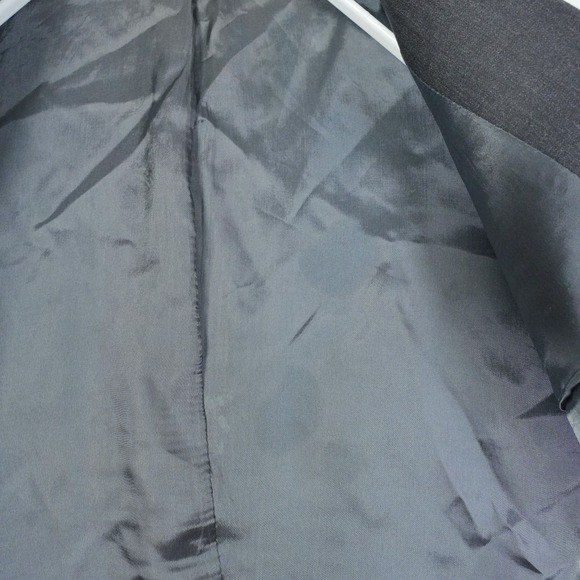 Brooks Brothers Blazer Men's Sz 42R Super 110s Worsted Wool Jacket Dark Charcoal - Picture 8 of 12